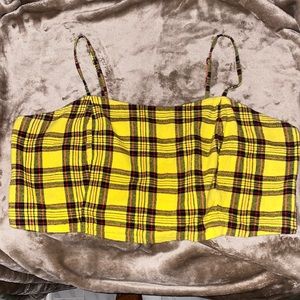 Wild Fable 2x yellow crop top
